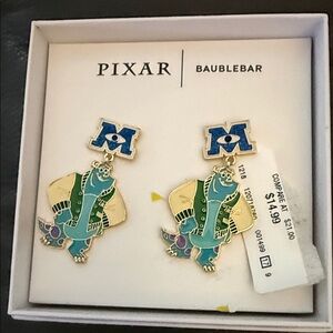 Disney Pixar Monsters University Sulley Dangle Earrings  Baublebar Pixar